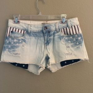 Denim shorts